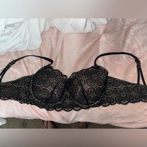 Aerie Black Lace 36DD Bra